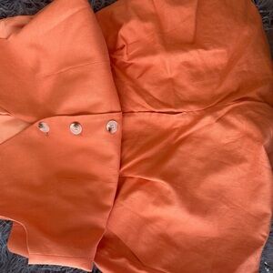 Orange Button-Up Dress